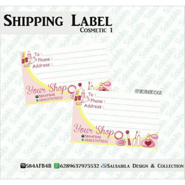 

Cosmetic 1 stiker pengiriman / label pengiriman