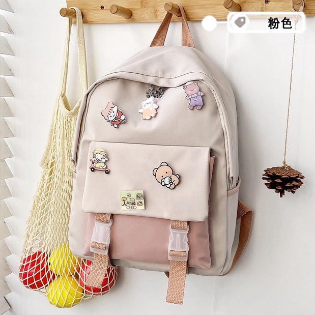 Tas Ransel Batam Wanita Korea Laptop BFK1013 Backpack Import Sekolah Kuliah Kerja Terbaru Tas Wanita