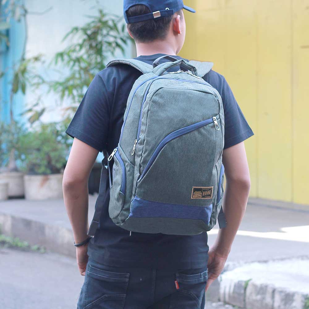 Daypack Tas Ransel Laptop Pria Backpack Multifungsi 30 Liter - Tas Sekolah Kuliah Kerja B132