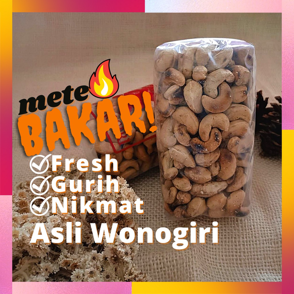 

Kacang Mete Mente Mede Bakar Asli Wonogiri Gurih Nikmat 1 Kg