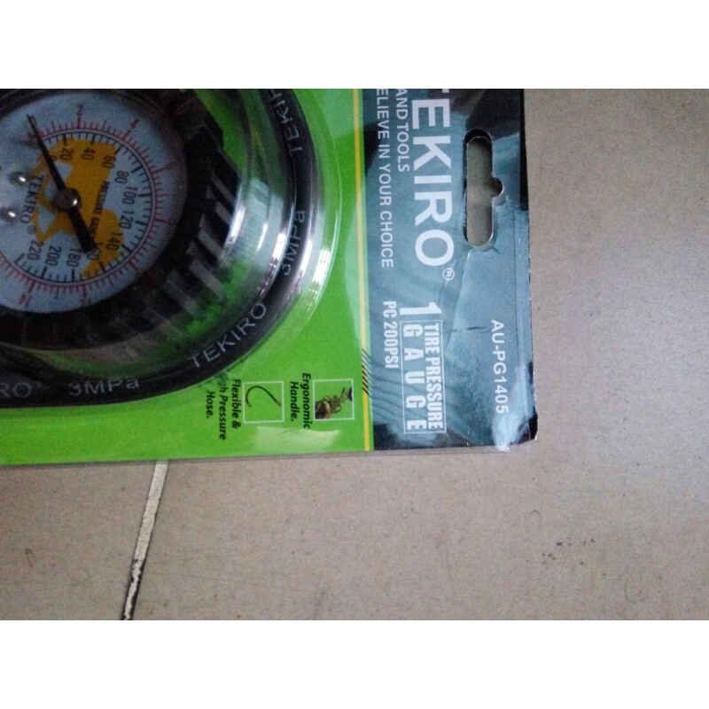 tekiro PG1405 air tire pressure gauge alat isi angin ban 3 fungsi PG 1405