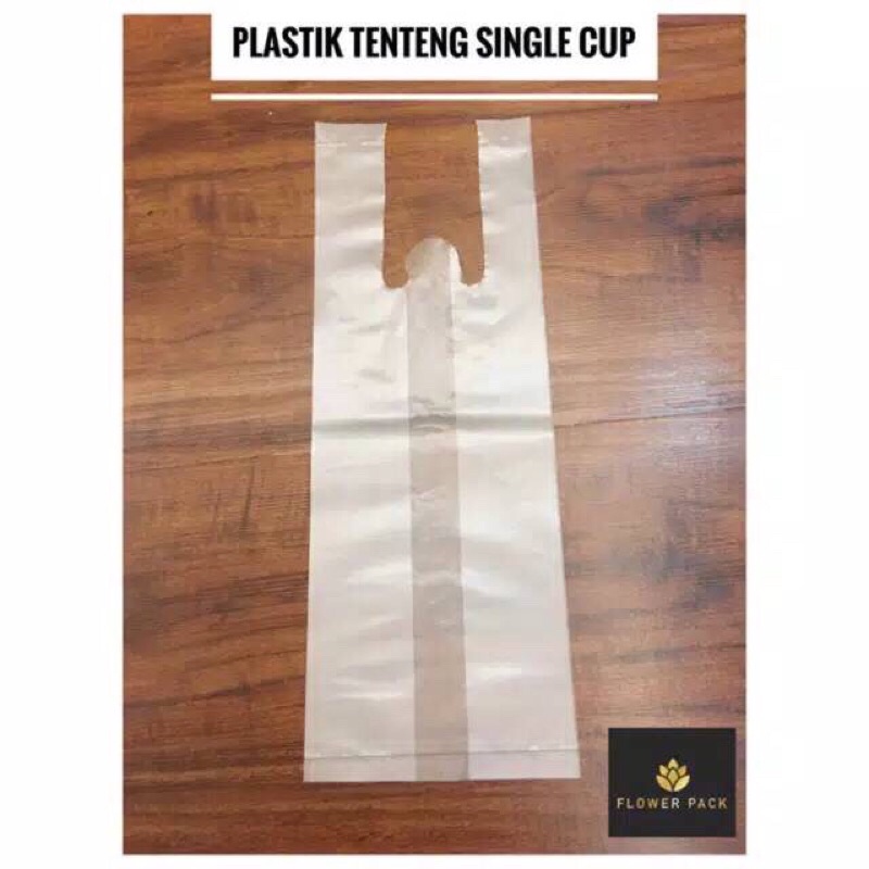 Plastik Tenteng Single Cup|Plastik Take Away Single|Plastik Single Cup
