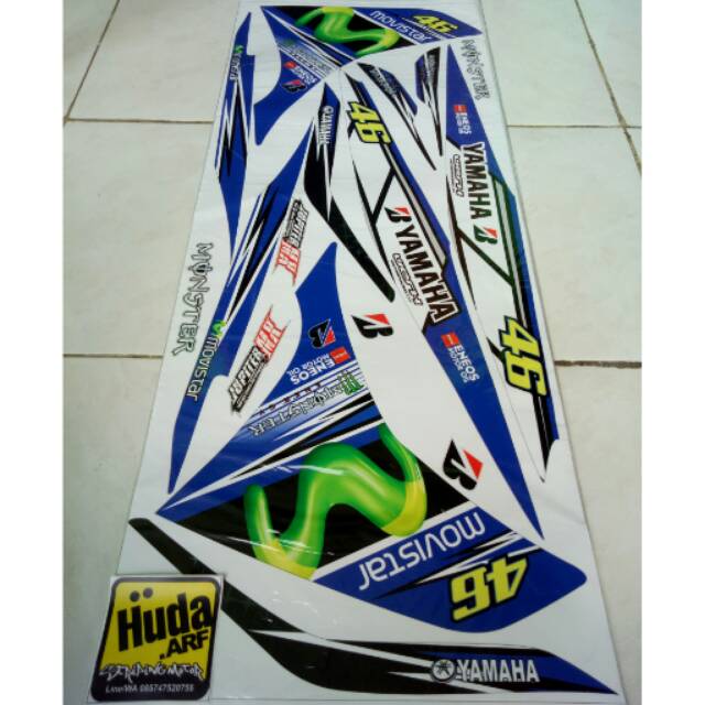 Striping variasi jupiter mx new 135 NJMX MOVISTAR
