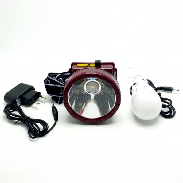 Senter Kepala Luby 30 Watt L-2807/153K Headlamp LED Cahaya Kuning Charger Free Bohlam LED Original