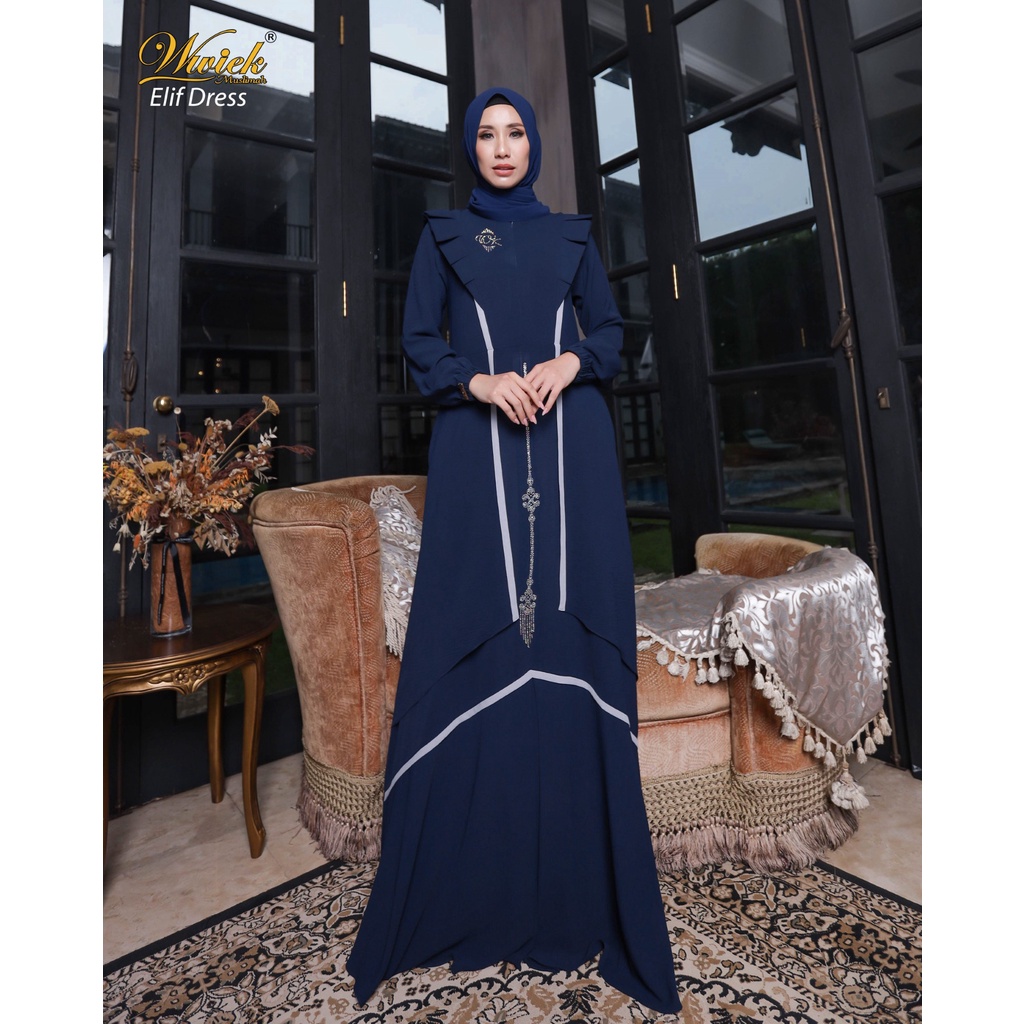 Wwiek Muslimah Gamis Muslim Elif Dress