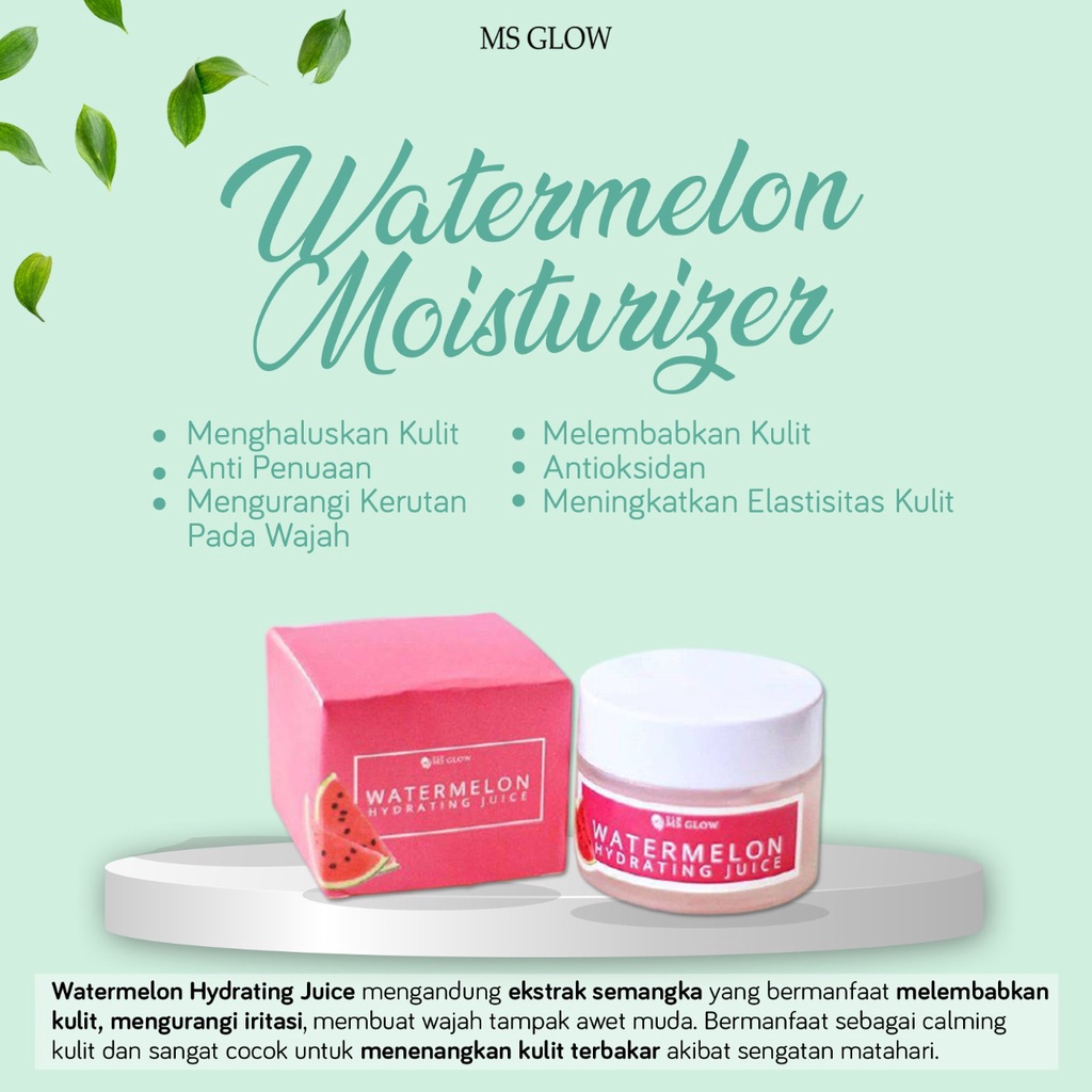 Ms Glow Moisturizer Watermelon Original 100% Skincare Ms Glow