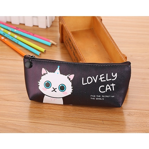 Pouch Kotak Pensil Tempat Pena Sekolah Motif Kucing OSM-ST0041