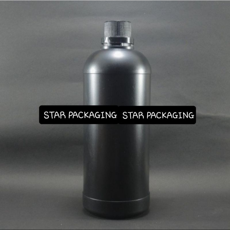 Botol 1 Liter Hitam Botol 1000 Ml Hitam Botol Agro 1000ML Botol Hitam 1000 ML HDPE