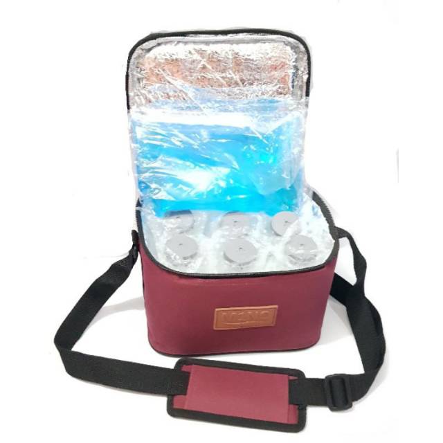 Tas Asi Cooler Bag / 1 GEL + 6 Botol  / 2 gel + 6 Botol S1 / TAS PENYIMPANAN ASI ASIP / TAS PENDINGIN ASI