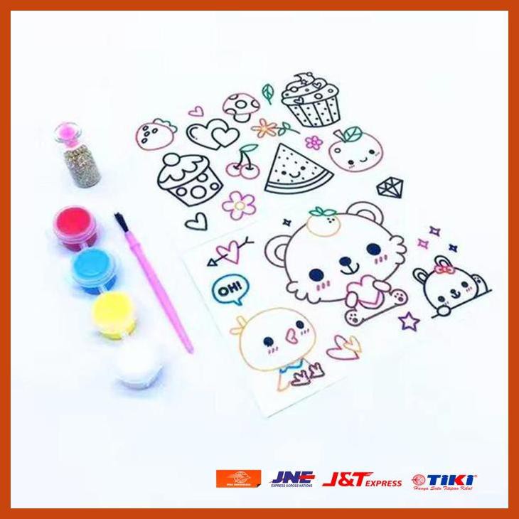 

MEWARNAI STIKER DIY COLORING CAT AIR KUAS 1219 278