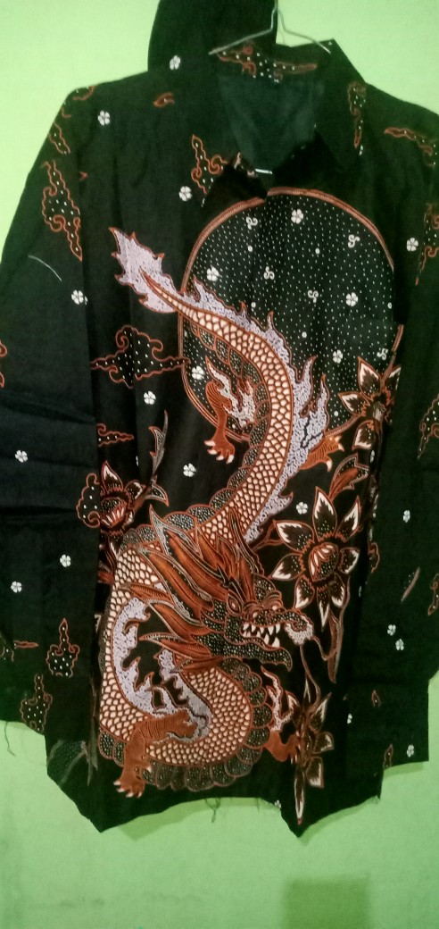 Naga Sogan Kemeja Batik Pria Katun Primisima Full Furing