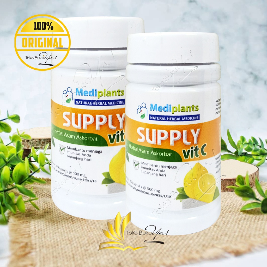 Mediplants Supply Vit C Asam Askorbat Isi 30 Kapsul