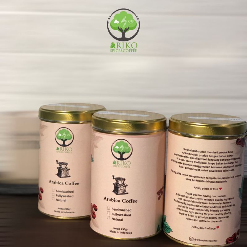 

ARABICA GAYO KEMASAN KALENG 250gr