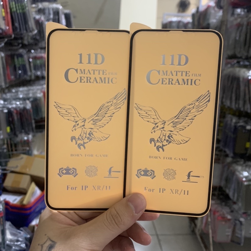 Anti Gores Iphone XR 11 6.1 - Anti Gores Ceramic Film Matte Anti Glare Full Cover