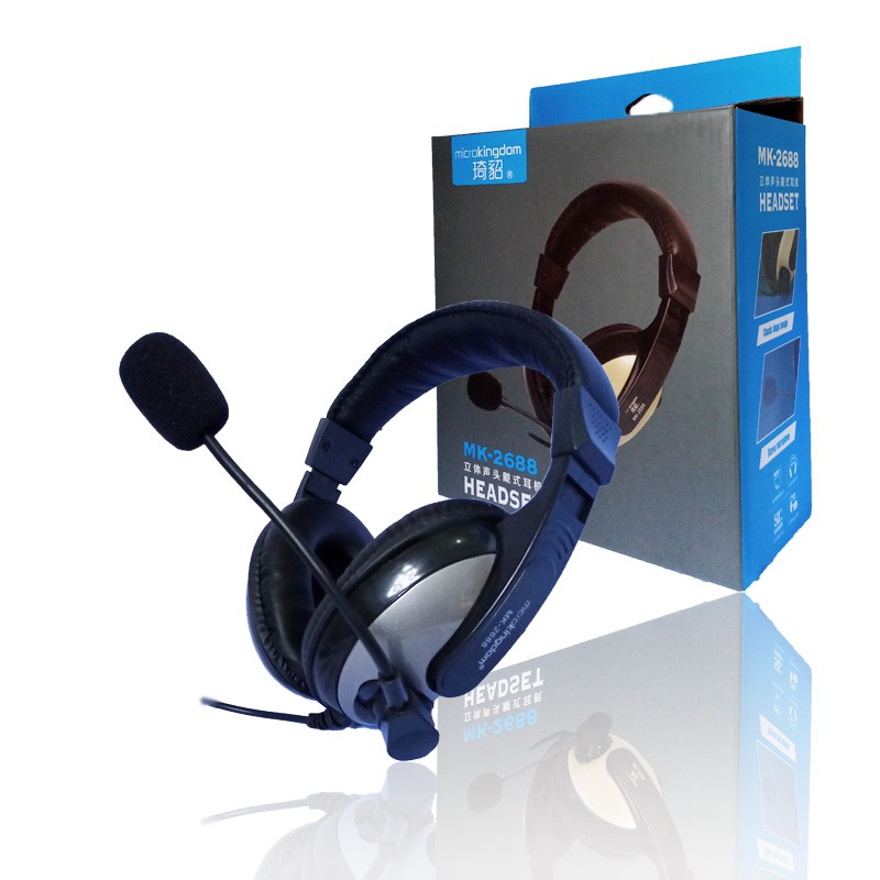 MICROKINGDOM HEADSET HEADPHONE MK-2688 FREE SPLITTER