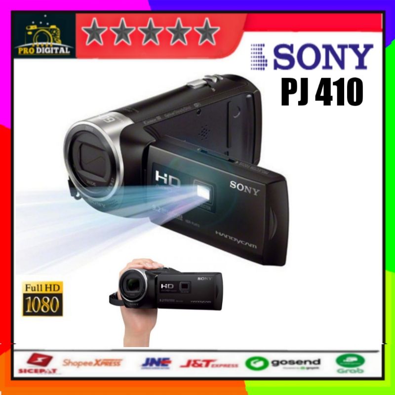 Handycam Sony Pj 410 Full HD-Sony HDR-PJ410 HD Handycam with Built-In Projector / Sony PJ-410