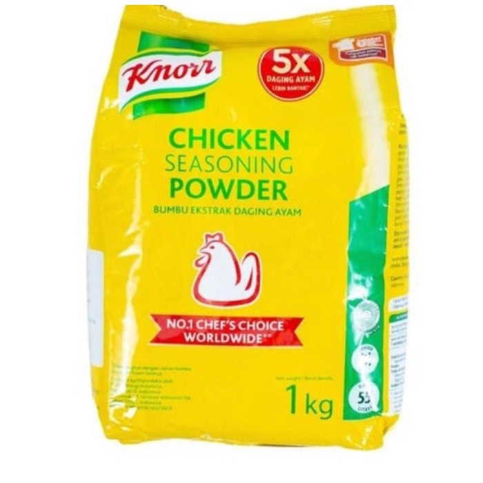 

Terlaris Knorr knoor chicken seaoning powder refill 1kg / 1000gr