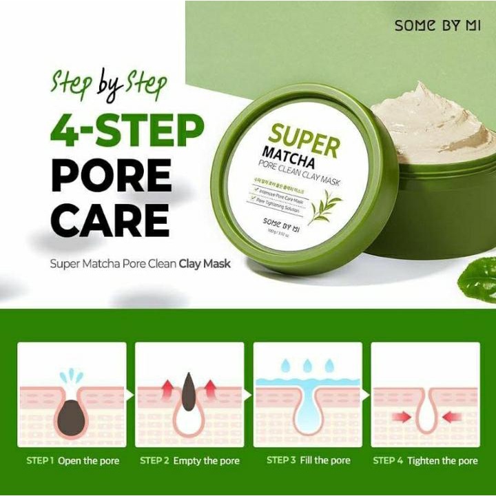 [BPOM] SOME BY MI Super Matcha Pore Clean Clay Maks 100gr | SOMEBYMI
