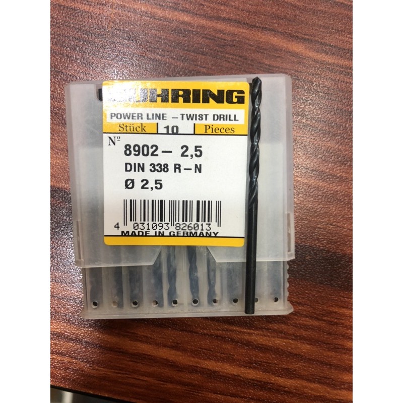 MATA BOR BESI HSS GUHRING POWERLINE NACHI DORMER 1mm 1.5mm 2mm 2.5mm 3mm 3.5mm 4mm 4.5mm 5mm 5.5mm ASLI MADE IN GERMANY MADE IN JAPAN MADE IN UK be