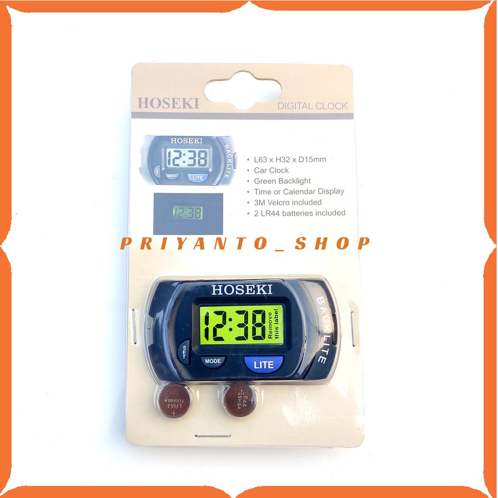 Digital timer Hoseki 2205 mobil Car Clock Stopwatch Original