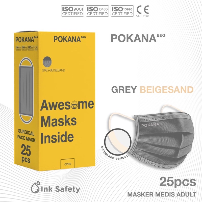 POKANA B&amp;G 4ply earloop Surgical Face Mask