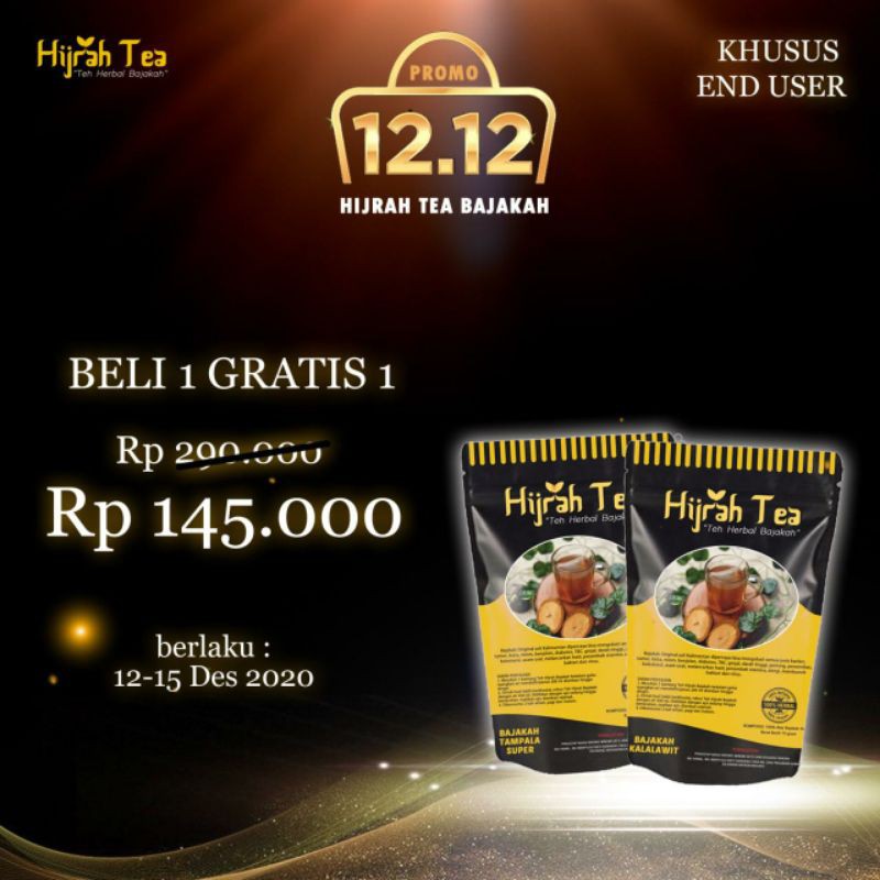 promo hijrah tea bajakah end user