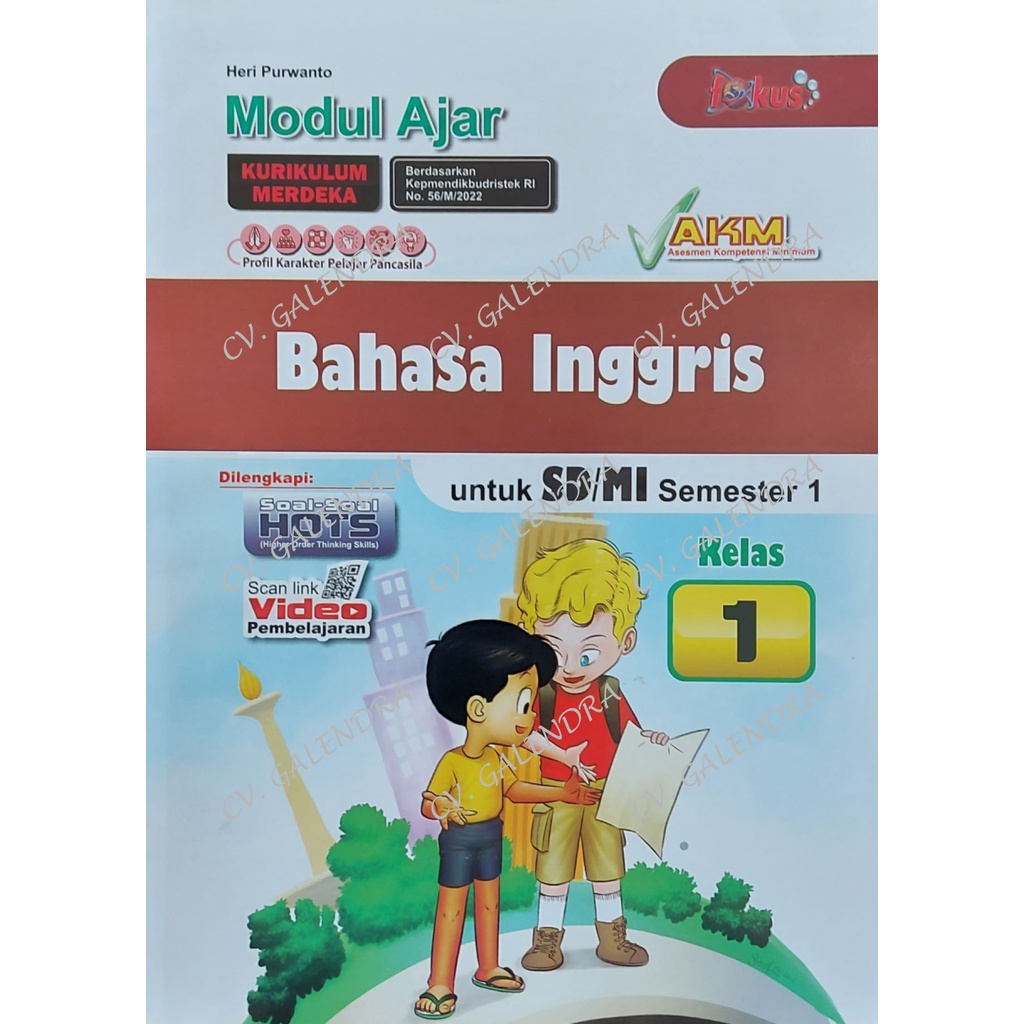 LKS Fokus Bhs Inggris SD/MI Kls 1 – Kurikulum Merdeka Semester 1