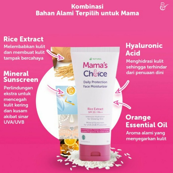 MAMA'S CHOICE Daily Face Mouisturizer Pelembab Wajah Mama Choice