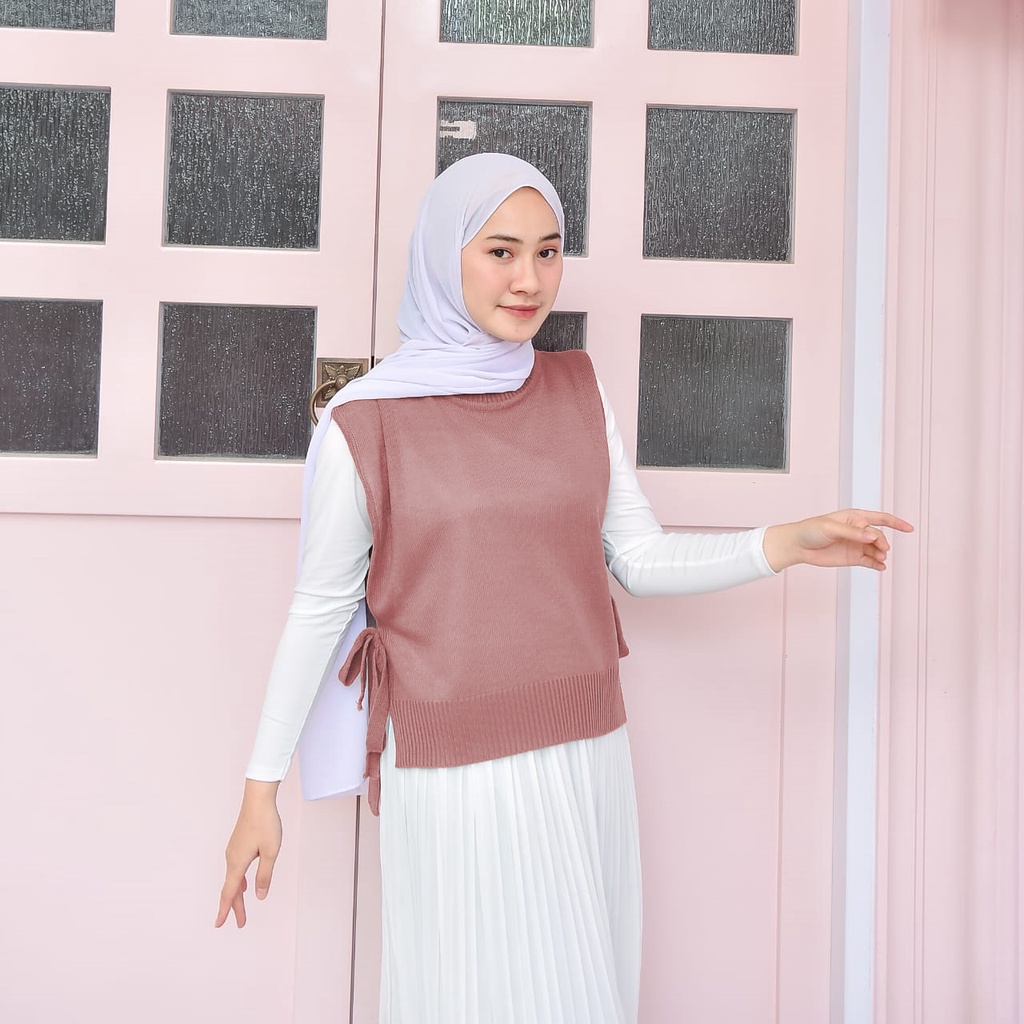 Vest Rompi Rajut/ Rompi Rajut Wanita / Rompi Rajut Premium / Outer Knit