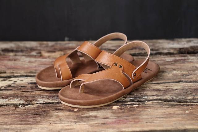 SANDAL KULIT PRIA CEVANY RIOT BLACK BROWN TAN KULIT SAPI ASLI ORIGINAL HANDMADE