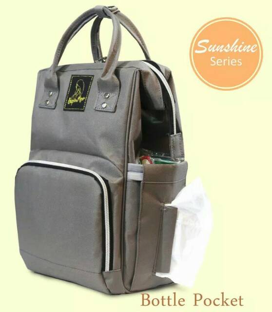 Super Mom Tas Ransel Tas Perlengkapan Bayi Ransel Multifungsi Sunshine Series Medium TMB0003