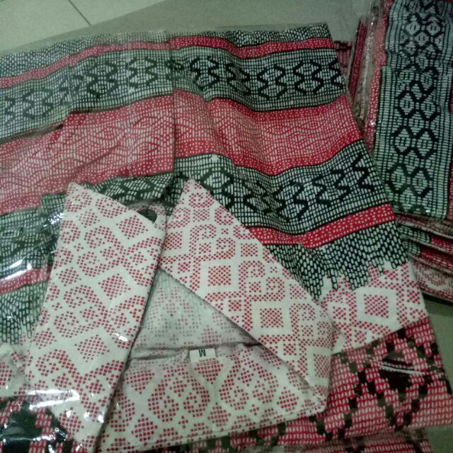 Batik Hrb026 Kenongo Kemeja Tosca Pendek Padi M L Xl