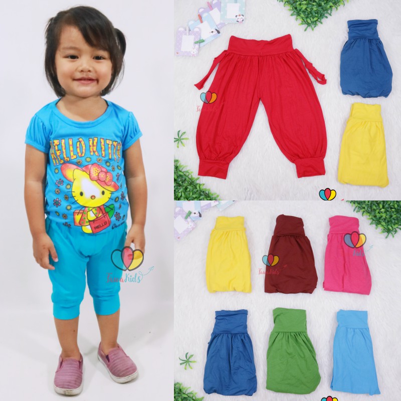 Aladin Polos uk 1-2 Tahun / Celana Anak Perempuan Harian Pants Kids Murah Adem Legging Polos Panjang