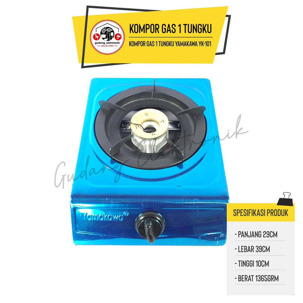 Kompor Gas 1 Tungku Yamakawa