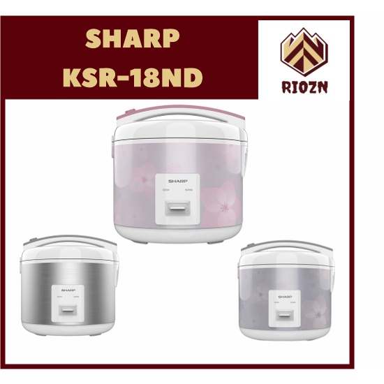 Rice Cooker Sharp KS-FR18ND 1.8 Liter, Anti-Stick Coating, Pink/Biru