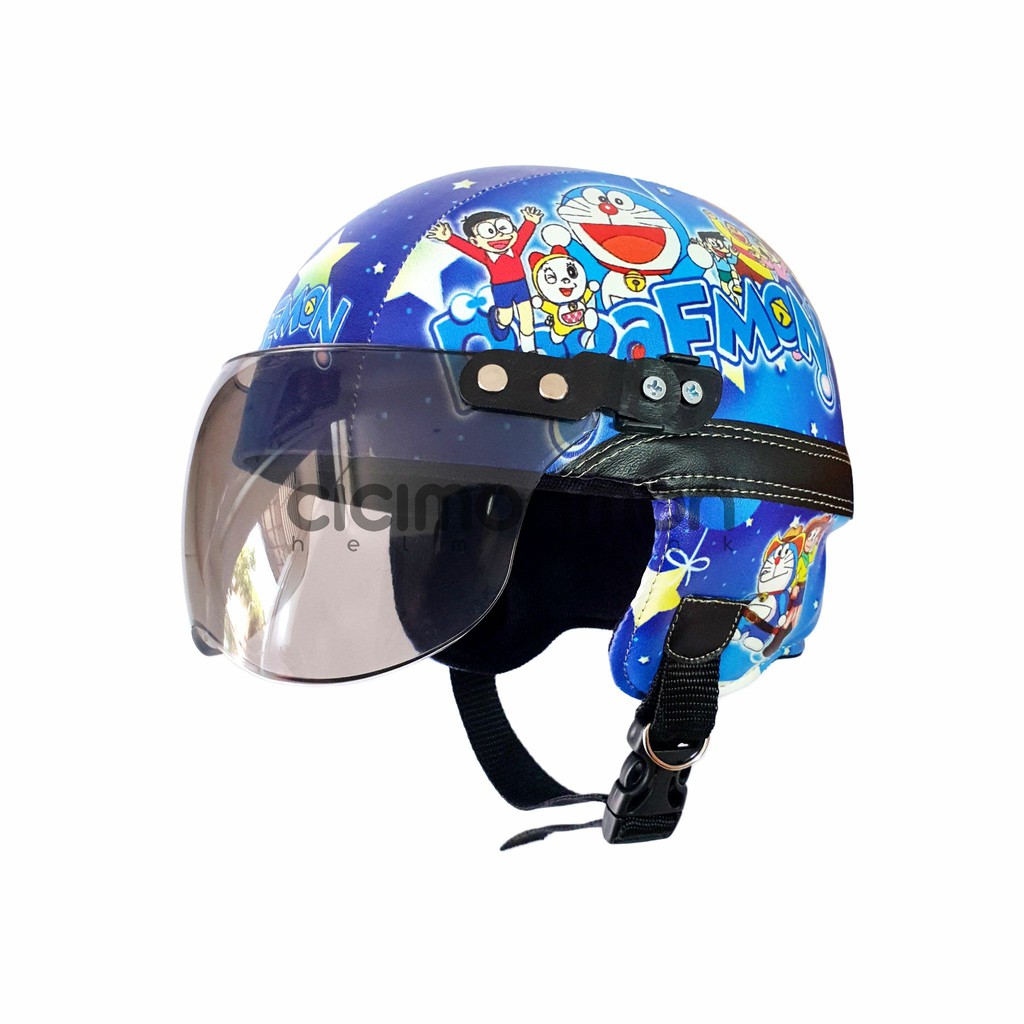 SPECIAL Helm Anak Retro Karakter Doraemon