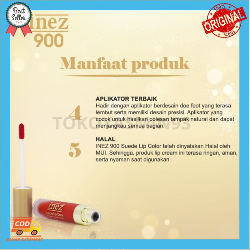 Inez 900 Suede Lip Color (Rouge A Levres Suede) Murah