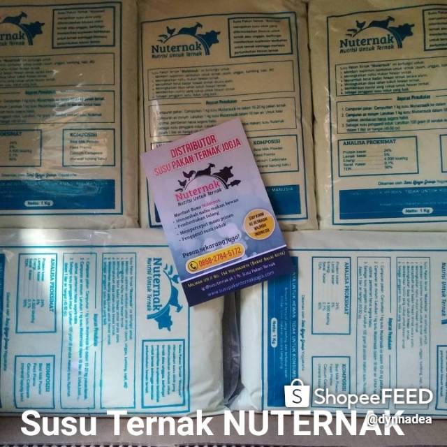 Susu Penggemuk Ternak NUTERNAK Kemasan 1 kg | Pakan Lele |  Pakan Ternak |  Pakan Ayam