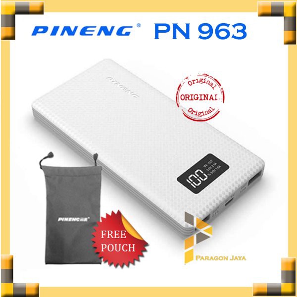 Powerbank Pineng / Pineng Powerbank PN-963 10000 mAh Hitam ORIGINAL