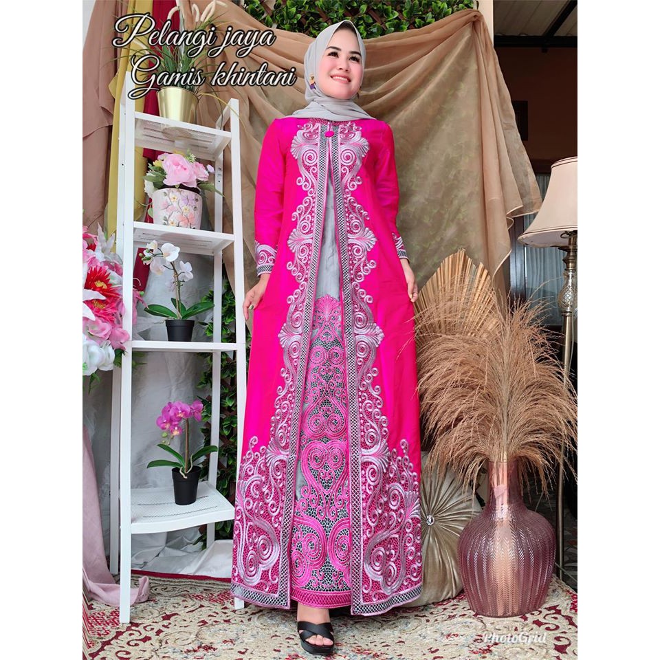 Gamis Khintani Abaya Tafeta Dress Muslim