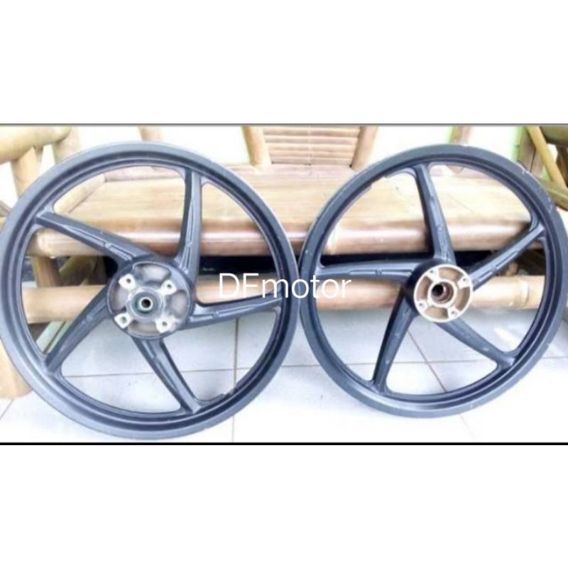 Velg pelek racing roda honda supra X 125 dd Doble Disk, Supra X fi injeksi original copotan