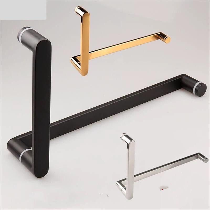 Handle Pegangan Pintu Kaca Kamar Mandi Gold Handle Pintu Kaca Emas Handle Pintu Kaca Gold Silver Ros