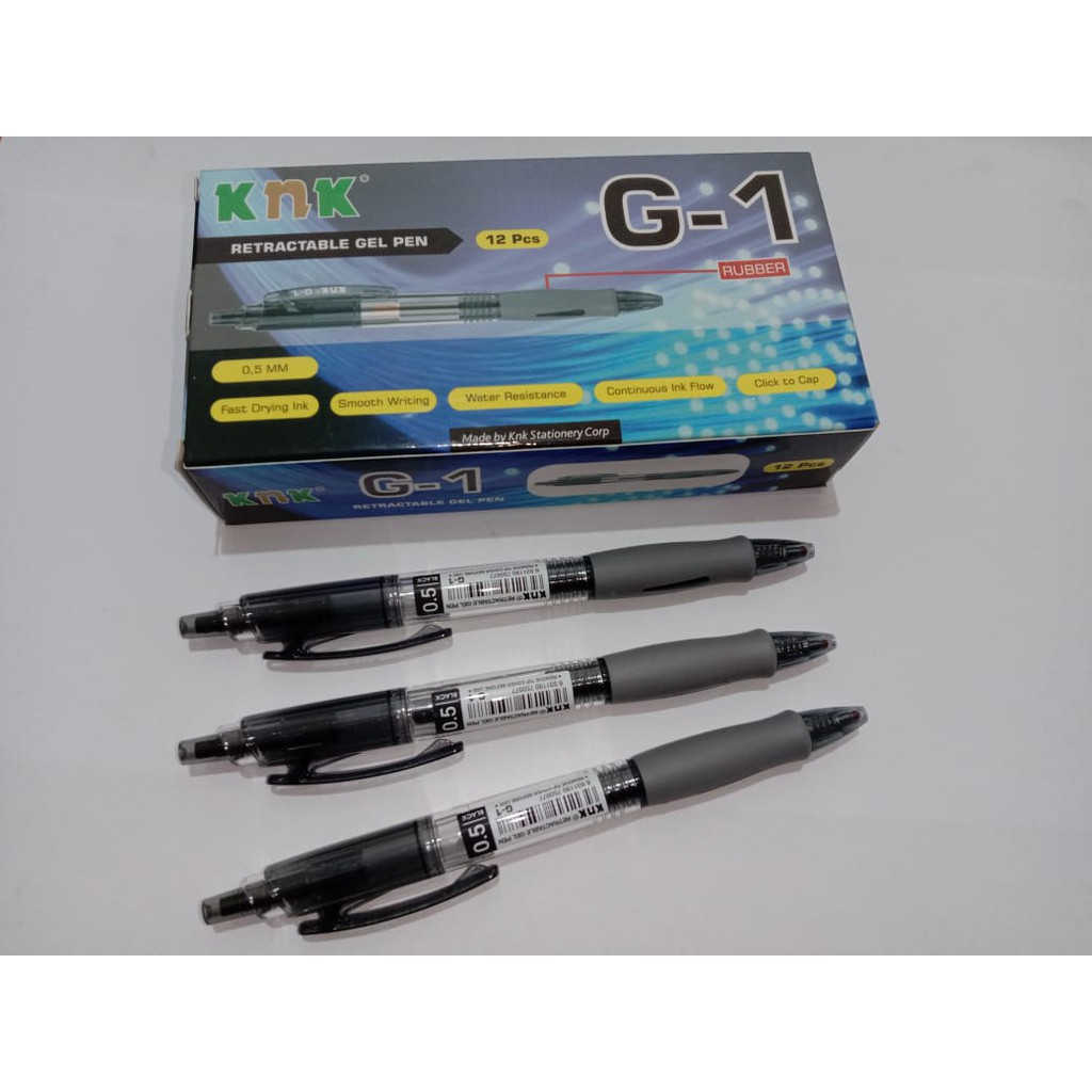 

Pulpen KNK Retractable Gel Pen G-1 ( 0,5mm )