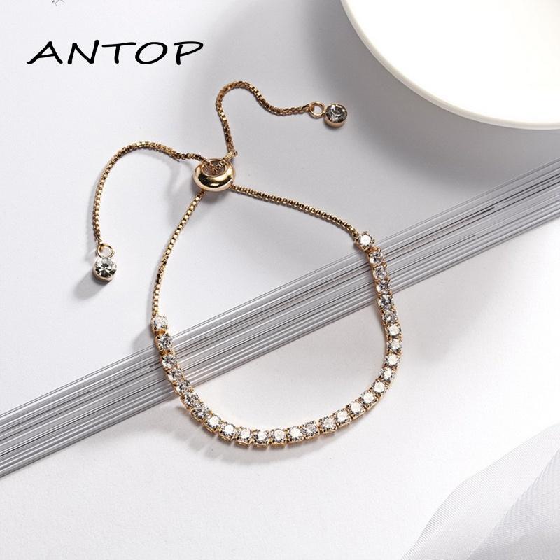 Korea Gelang Serut Titanium Gelang Wanita Mutiara Untuk Wanita Aksesoris Fashion Bracelet ANTOP