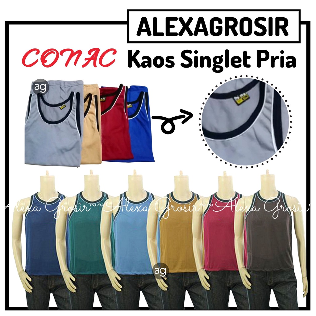 KAOS / KAOS DALAM PRIA / SINGLET PRIA CONAC