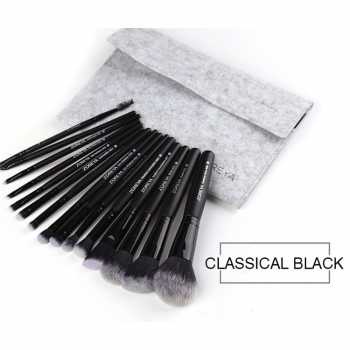 Kuas Make Up Brush Make Up 15 Set Zoreya denga Pouch - ZZ15