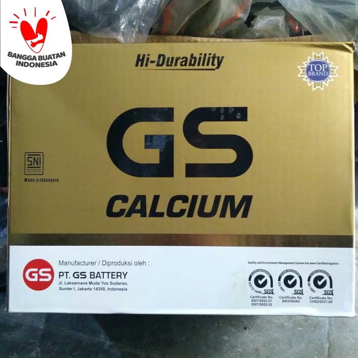 Aki Mobil Battery Gs Astra Type Calcium 105D31L 12Volt 80Amper,