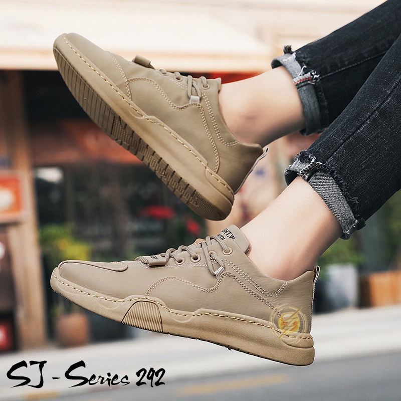 [JWALK] Sepatu Pria Sneakers Keren Motif Trendy Tali Elastis series 3 Kualitas Import Premium -292