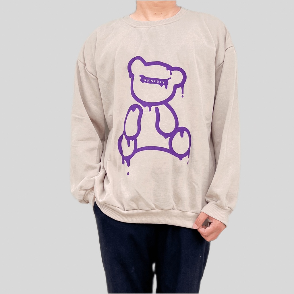 GENIUS BEAR SWEATER OVERSIZE PRIA SWITER CREWNECK