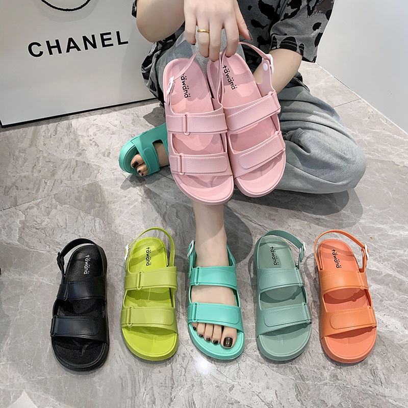Sandal Wanita Tawana Double Strap Casual Sandal Gunung Jelly